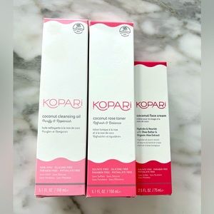 Kopari full set of cleansing oil,toner & cream